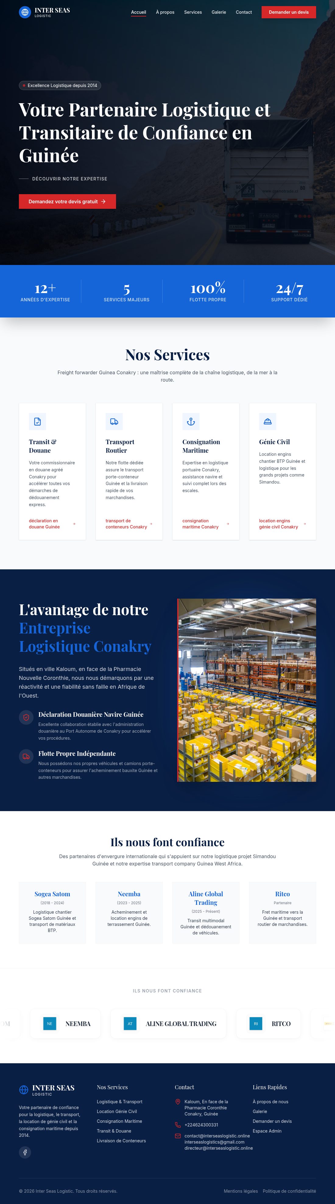 Inter Seas Logistique — Logistique & transit