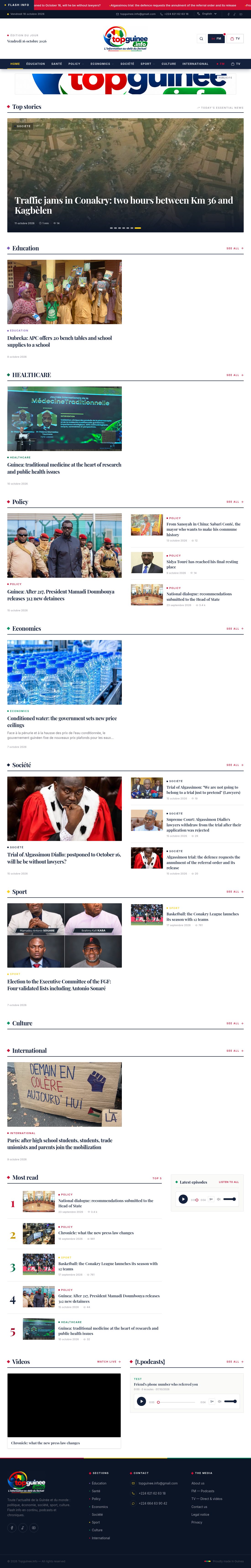 Topguinee — Média d'actualité